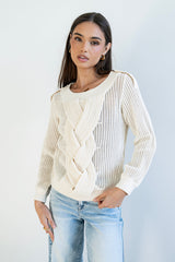 Brynn Braided Sweater