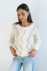 Brynn Braided Sweater