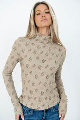 Marty Floral Textured Top