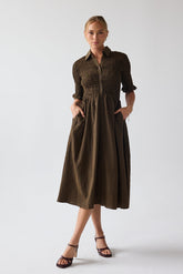 Jonas Gingham Midi Dress