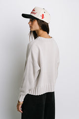 Payton Knit Sweater in Bone