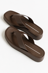 Lola Platform Sandal in Brown