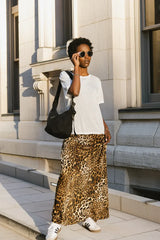 Farren Twofer Leopard Print Dress