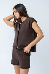 Paige Knit Sweater in Brown