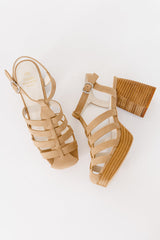 Hailee Platform Heels in Khaki