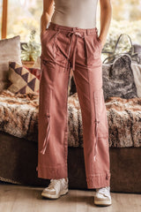 Savannah Cargo Pants in Mauve