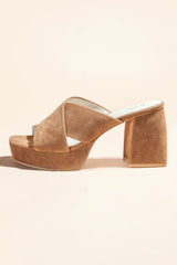Carmen Platform Heels in Brown