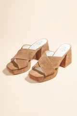 Carmen Platform Heels in Brown