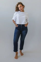 Maria Slim Straight Leg Jeans