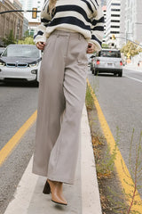 Tobi Wide Leg Pants in Taupe