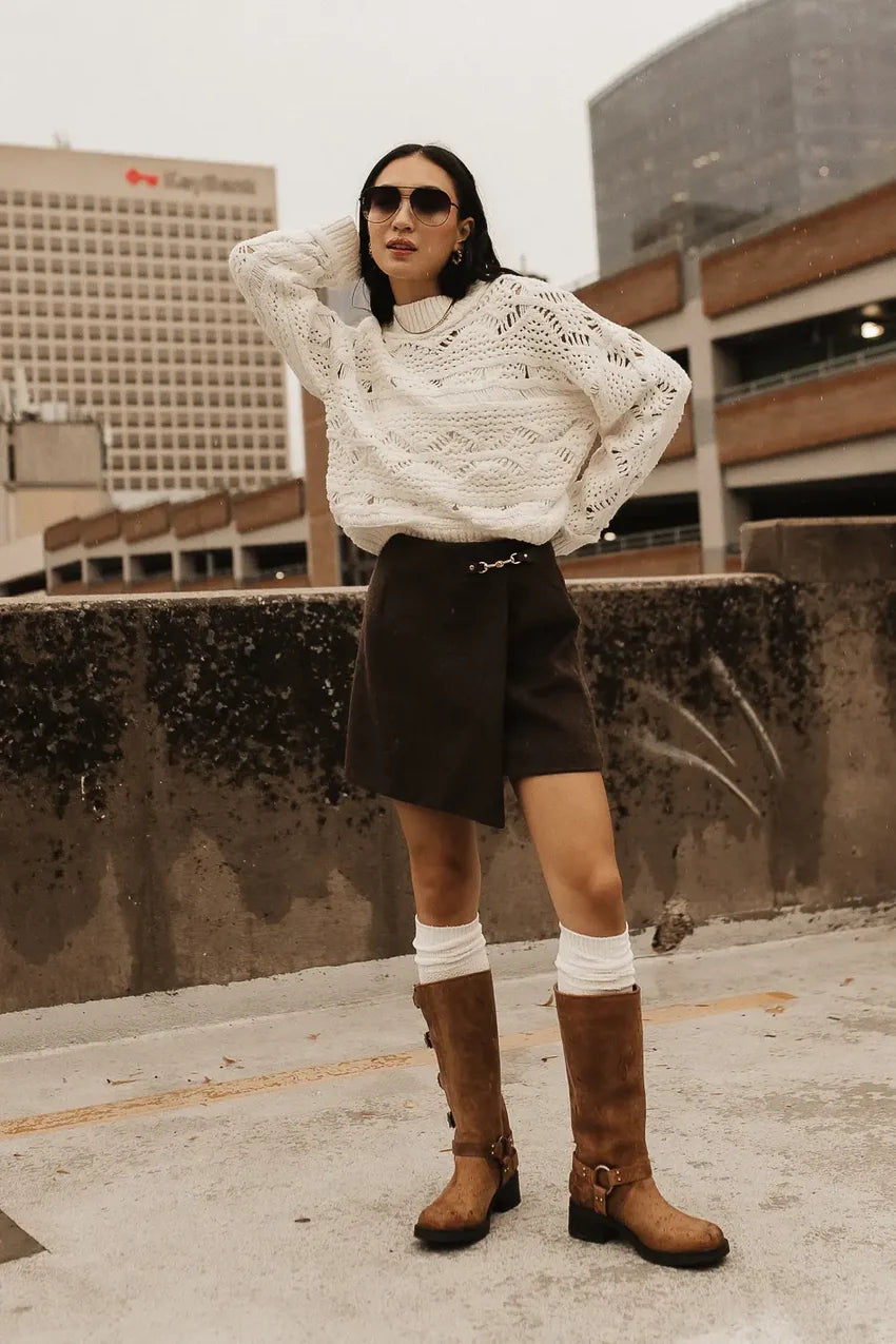 Kisha Wool Blend Skirt