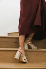 Zoey Knotted Platform Heels