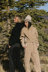 Callie Sherpa Hoodie in Camel