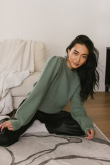 Amber Knit Sweater in Sage