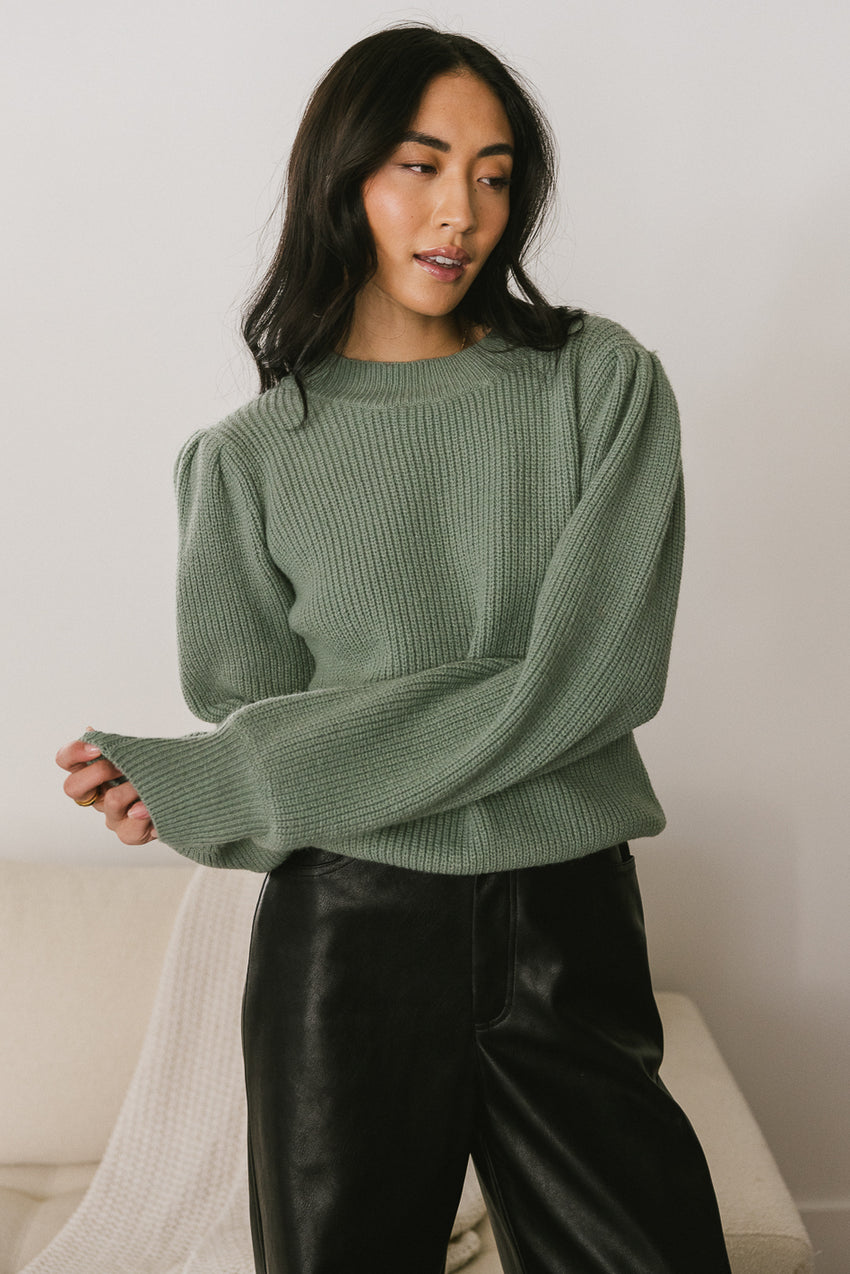 Amber Knit Sweater in Sage