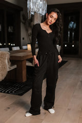 Joanna Cargo Sweatpants in Black