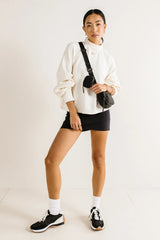 Ella Textured Top in Cream