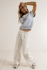 Savannah Cargo Pants in Cream