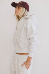 Ezra Zip Up in Grey