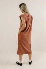Shelese T-Shirt Dress in Clay