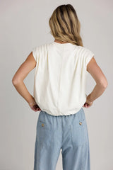 Kaidence Muscle Tee in Ivory