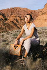 Meilani Ribbed Sweater Vest in Taupe