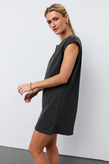Elena T-Shirt Dress in Black