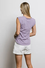 Jaylene Muscle Tee in Purple