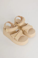 Seychelles Serenade Platform Sandals in Tan