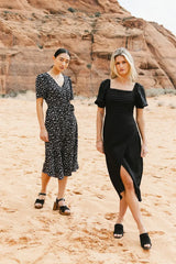 Taja Pleated Midi Dress