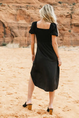 Taja Pleated Midi Dress