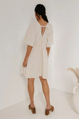 Slow It Down Mini Dress in Cream