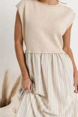 McKensley Contrast Midi Dress
