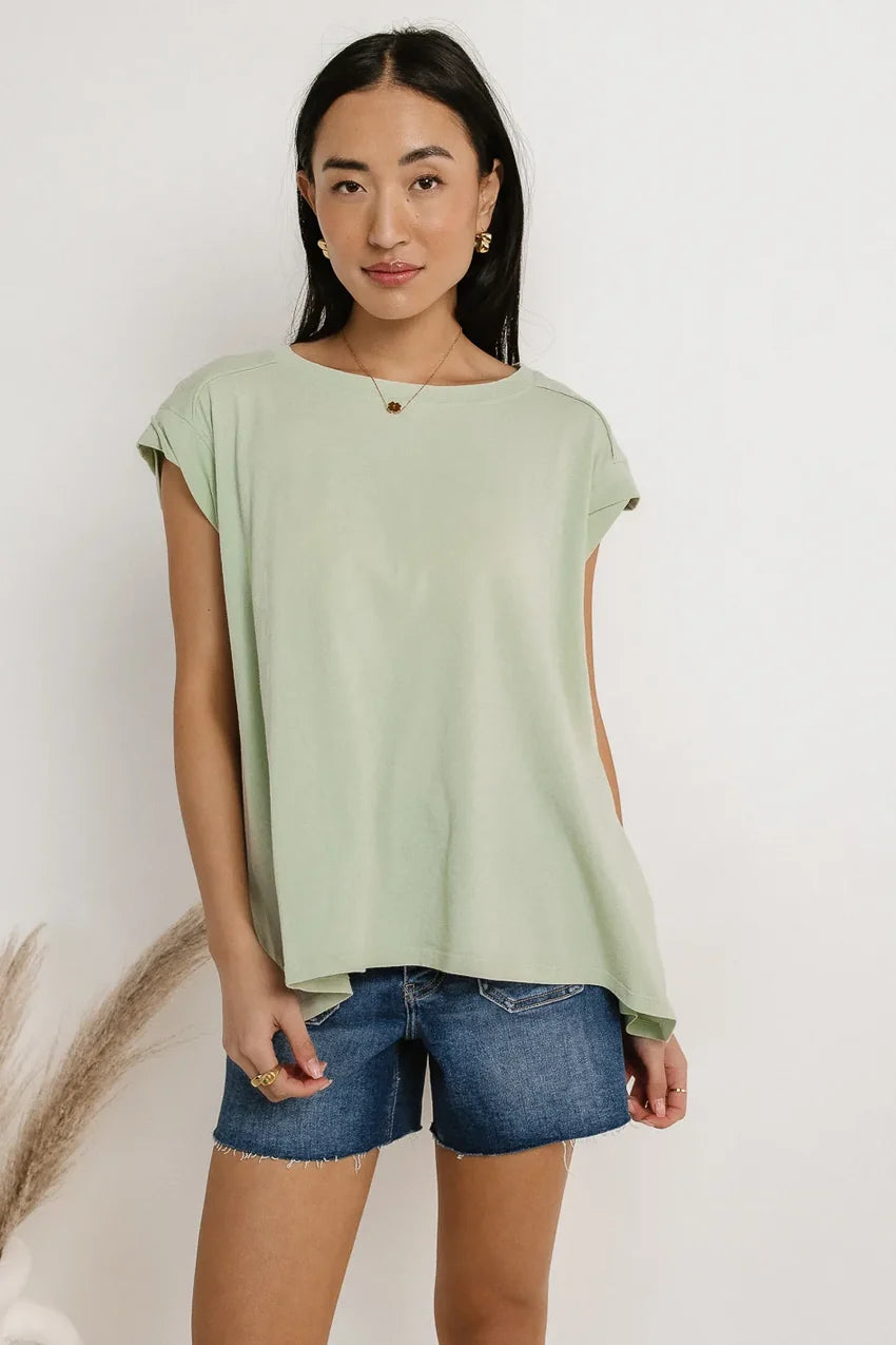 Aviana Muscle Tee in Mint