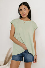 Aviana Muscle Tee in Mint