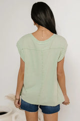 Aviana Muscle Tee in Mint
