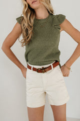 Lexi Sweater Top in Sage