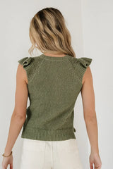 Lexi Sweater Top in Sage