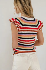 Lexi Sweater Top in Striped