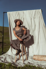 Skylar Jumpsuit in Mocha