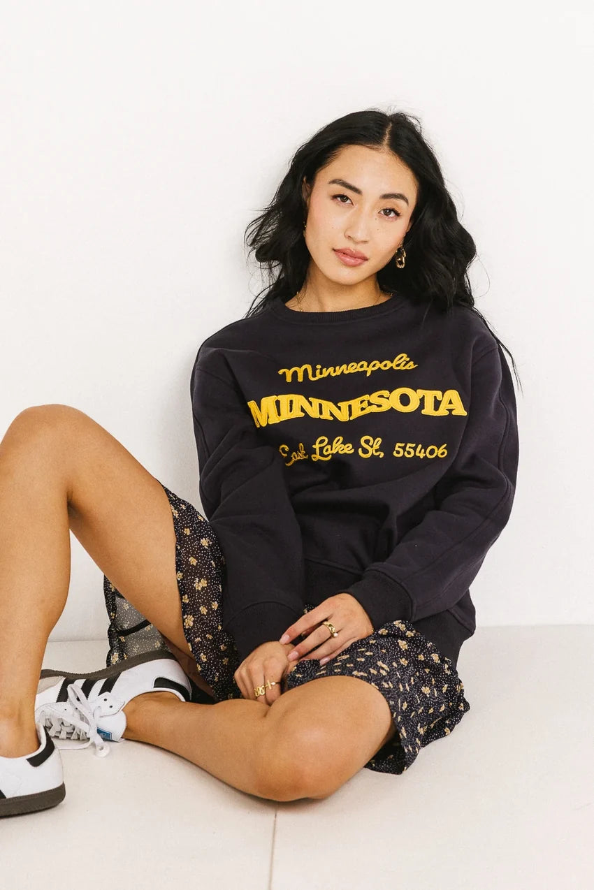 Minnesota Embroidered Sweatshirt