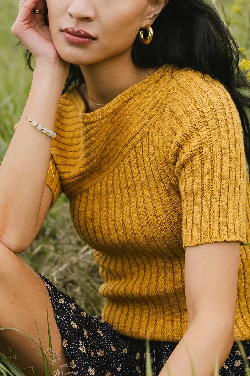 Toni Sweater Top in Yellow