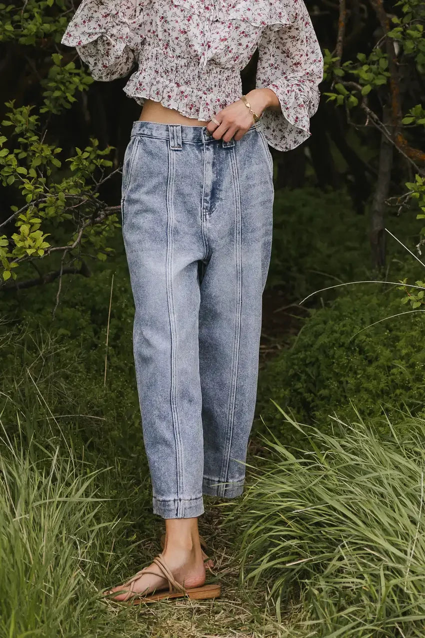 Towy Cropped Straight Leg Jeans