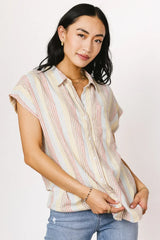 Imogen Striped Button Up