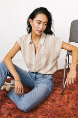 Imogen Striped Button Up
