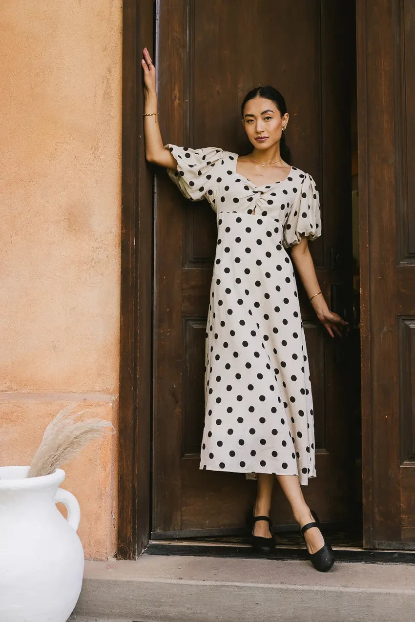 Calliope Twisted Midi Dress