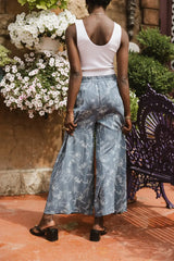 Tallulah Floral Pants in Blue