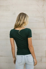 Scoop Neck Tee in Teal