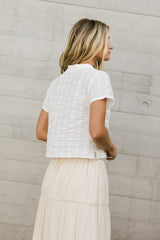Stacia Textured Button Up