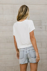 Aggie Tee in Ivory